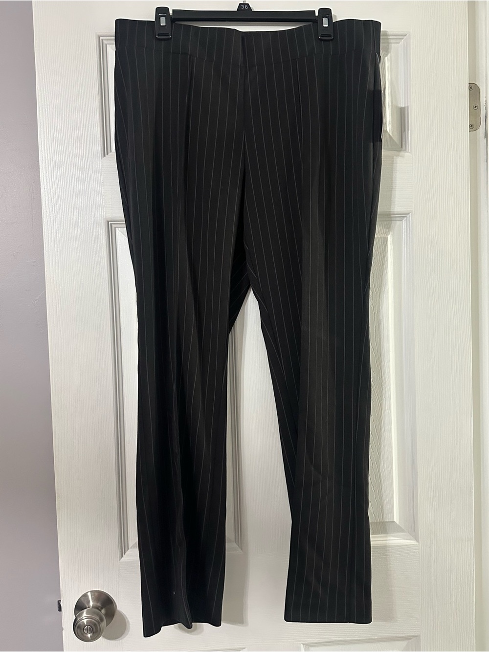 The Limited Black Pinstripe Bootcut Pants - Size PXL